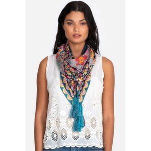 🌷 NEW Johnny Was Sonoma Silk Tassel Scarf